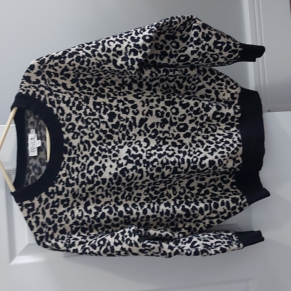 Molly Bracken sweater in leopard print pattern